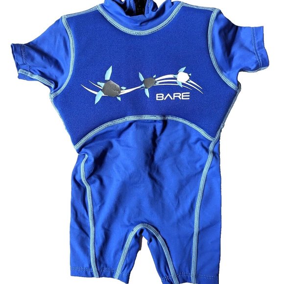 Kids Bare Dolphin Floaty Shorty Wetsuit 1mm Warm 50+ UV Protection 2Y BL… - Picture 1 of 6